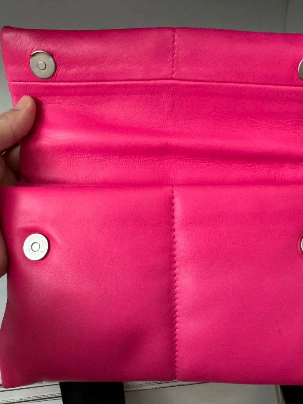 All Saints Ezra Quilted Crossbody Bag Purse Pink Black Logo‎
